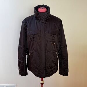 Vintage Bogner Black Satin Women's jacket Sz. 12 US